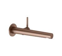 KEUCO EDITION 400 Mitigeur monocommandé pour lavabo, encastré pour montage mural, saillie 243mm, 51516292101, Couleur: rouge or brossÃ©