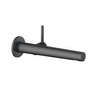 KEUCO Mitigeur lavabo Edition 400 encastré mural saillie 243 mm Chrome noir brossé 51516132101