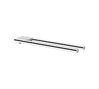 Keuco Edition 400 porte-serviettes 11519130000 chrome noir brossé, 340mm, 2 pièces, fixe