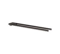 KEUCO EDITION 400 porte-serviettes, 2 bras, fixe, 450 mm, 11518350000, Couleur: noir titane brossé