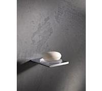 Keuco Edition 400 savon 11555019000 chrome, avec véritable bol en cristal, mat