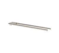 KEUCO EDITION 400 porte-serviettes, 2 bras, fixe, 450 mm, 11518050000, Couleur: nickel brossé