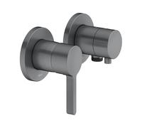 KEUCO EDITION 400 Set mitigeur monocommandé UP 2 voies avec raccord de flexible, 51551131121, Couleur: chrome noir brossé