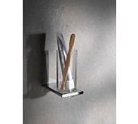 Keuco Edition 400 support de verre 11550019000 chromé, avec verre de cristal