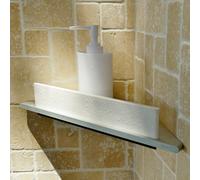 Keuco Edition 400 tablette de Edition 400 Keuco 11557170100 argent anodisé, 242 x 245 mm, avec extracteur de verre