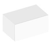 Keuco Edition 90 buffet 39026600000 80x40x48.5cm, 2000 façade coulissante, chêne gris foncé