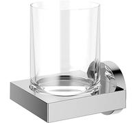 Keuco support verre 90 Edition 19050019000 complet avec verre cristal, chromé