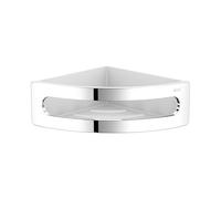 KEUCO ELEGANCE tablette de douche d'angle, fixation cachée, 11657010000, Couleur: chromé / blanc