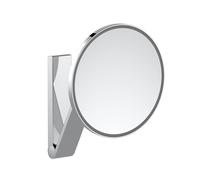 KEUCO Miroir de beauté iLook_move rond, éclairé, chromé, passage de câble encastré – 17612019003