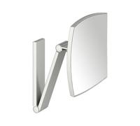 KEUCO iLook_move Miroir de soins de beauté, sans éclairage, angulaire, montage mural, 17613060000, Couleur: Finition en acier inoxydable