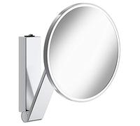 KEUCO iLook_move Miroir de soins de beauté, éclairé, rond, avec interrupteur à bascule, 1 couleur de lumière, 17612019004, Couleur: Chromé
