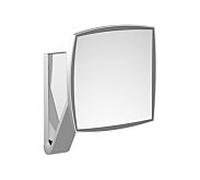 Keuco iLook_move Miroirs cosmétiques Chrome noir brossé iLook_move Miroirs cosmétiques , modèle mural, beleuchtet , 200 x 200 mm
