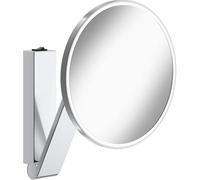KEUCO Miroir de soins iLook_move (17612019004) – rond éclairé, interrupteur à bascule, chromé