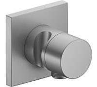 Robinet Keuco IXMO 59556, inverseur 2 voies avec raccord de flexible et support de douche, encastrÃ©, poignÃ©e Pure, sans fonction darrÃªt, Coloris: finition aluminium - 59556170202