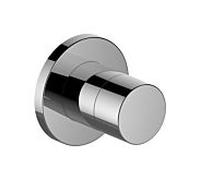 KEUCO IXMO Vanne de commutation à encastrer pour 2 consommateurs avec poignée Pure, sans arrêt, rosace ronde, 59556010001, Couleur: Chromé