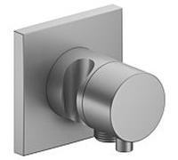 Keuco Ixmo 59556171202 Vanne de dérivation dissimulée à 2 voies, support de douche, poignée Comfort , carré, finition aluminium