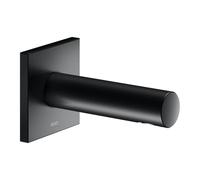 KEUCO Bec déverseur baignoire IXMO – rosace carrée, saillie 130 mm – Noir mat