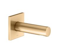 KEUCO IXMO Bec déverseur pour baignoire, rosace carrée, saillie 130mm, 59545250002, Couleur: Laiton brossé