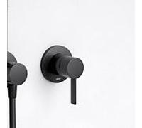 KEUCO IXMO Pure Mitigeur monocommandé encastré, rosace ronde, 59551379501, Couleur: Noir Mat