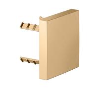 KEUCO IXMO Cache carré pour rupteur de tuyau, 59949250002, Couleur: Laiton brossé