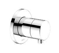 KEUCO IXMO Vanne d'inà encastrer pour 2 consommateurs avec poignée Comfort, sans arrêt, rosace ronde, 59556011001, Couleur: Chromé