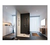 Keuco IXMO Ensemble de douche SOLO 59601010002 chrome, avec carré Rosetten , pour 1 Verbraucher