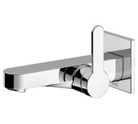 KEUCO IXMO Flat Mitigeur monocommandé encastré pour lavabo, 165mm, rosace carrée, 59516010302, Couleur: Chromé