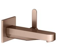 KEUCO IXMO Mitigeur monocommande de lavabo plat 59516290302 à encastrer, saillie 16,5 cm, carré, or rouge brossé