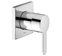 KEUCO IXMO Flat Mitigeur monocommandé encastré, rosace carrée, 59551010302, Couleur: Chromé