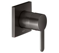 KEUCO IXMO Flat Mitigeur monocommandé encastré, rosace carrée, 59551350302, Couleur: noir titane brossé