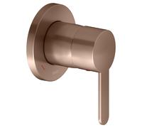 KEUCO IXMO Flat Mitigeur monocommandé encastré, rosace ronde, 59551290301, Couleur: rouge or brossÃ©