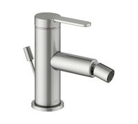 KEUCO IXMO Flat Mitigeur monocommandé pour bidet, avec vidage à tirette, saillie 110mm, 59509063000, Couleur: acier inoxydable