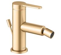 KEUCO IXMO Flat Mitigeur monocommandé pour bidet, avec vidage à tirette, saillie 110mm, 59509253000, Couleur: Laiton brossé