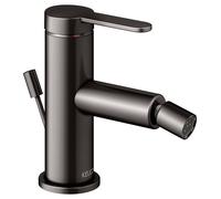 KEUCO IXMO Flat Mitigeur monocommandé pour bidet, avec vidage à tirette, saillie 110mm, 59509353000, Couleur: noir titane brossé