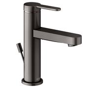 KEUCO IXMO Flat Mitigeur monocommandé pour lavabo 100, avec vidage à tirette, saillie 109mm, 59502353000, Couleur: noir titane brossé