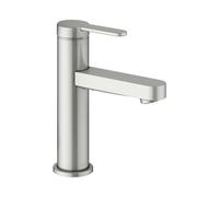 KEUCO IXMO Flat Mitigeur monocommandé pour lavabo 100, sans vidage à tirette, saillie 109mm, 59502063100, Couleur: acier inoxydable