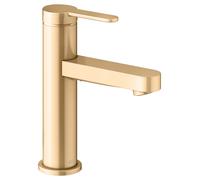 KEUCO IXMO Flat Mitigeur monocommandé pour lavabo 100, sans vidage à tirette, saillie 109mm, 59502253100, Couleur: Laiton brossé
