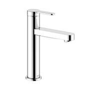 KEUCO IXMO Flat Mitigeur monocommandé pour lavabo 130, sans vidage à tirette, saillie 124mm, 59501013101, Couleur: Chromé