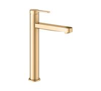 KEUCO IXMO Flat Mitigeur monocommandé pour lavabo 210, sans vidage à tirette, saillie 159mm, 59510253100, Couleur: Laiton brossé