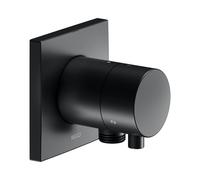 KEUCO Inverseur encastré IXMO 59548371102 – 3 voies, rosace carrée, poignée Comfort, noir mat