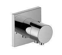 KEUCO Vanne d'inversion encastrée IXMO – 2 consommateurs, poignée Comfort, rosace carrée, chromé