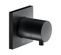 KEUCO Vanne encastrée IXMO 59556371002 pour 2 consommateurs poignée Comfort rosace carrée Noir Mat