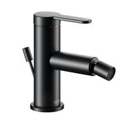 KEUCO Mitigeur bidet Ixmo 59509373000, projection 110 mm, garniture de vidage, noir mat