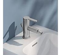 KEUCO IXMO Mitigeur de bidet plat 59509213000 projection 110mm, avec garniture de vidage , finition inox