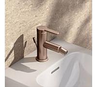 KEUCO IXMO Mitigeur de bidet plat 59509293000 projection 110mm, avec garniture de vidage , or rouge brossé