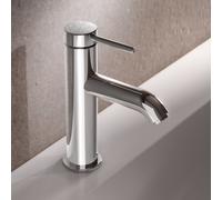 KEUCO Mitigeur lavabo IXMO Soft 100 59502012100 – Saillie 114 mm – Sans vidage – Chromé