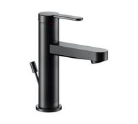 KEUCO Mitigeur lavabo monocommande IXMO Flat 100, saillie 109 mm, vidage à tirette, noir mat