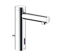 KEUCO Mitigeur électronique de lavabo IXMO 130 – à piles, sans vidage, saillie 124 mm, Chromé
