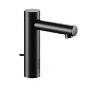 KEUCO IXMO Mitigeur électronique de lavabo 130 Fonctionnement à pile, sans vidage, saillie 124 mm, 59511371100, Couleur: Noir Mat