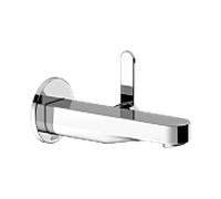 Keuco Ixmo mitigeur lavabo 59516010301 saillie 165 mm, chromé, montage mural, rosace ronde